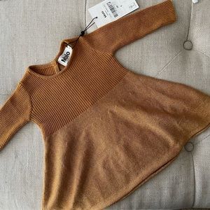 Gold Molo Baby Dress, 3-6 months